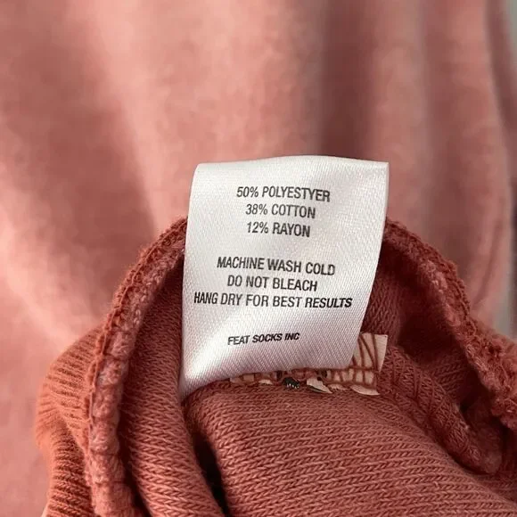 Feat BlanketBlend Crewneck Sweater in Cayenne Size S Fleece Casual Lounge - Picture 11 of 11